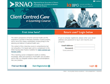 Tablet Screenshot of clientcentredcare.rnao.ca